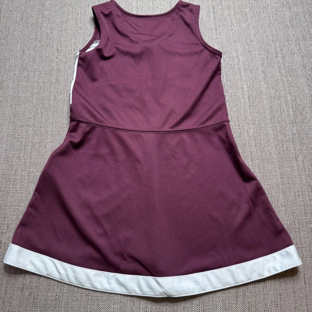 Gen2 Texas A&M Aggies Cheerleader Dress Kids Large 6X Maroon White Sleeveless